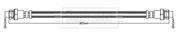 BORG & BECK Bremžu šļūtene BBH8083